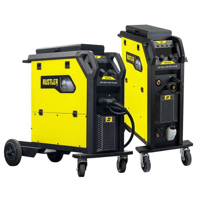 Ny Esab Rustler EM 350Cw PRO Syn/Pulse CO-2 anlæg - 350 amp.
