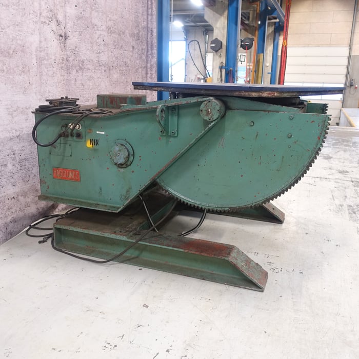 Used Hägglunds 512-100 motorized rotary welding table - 10 t.
