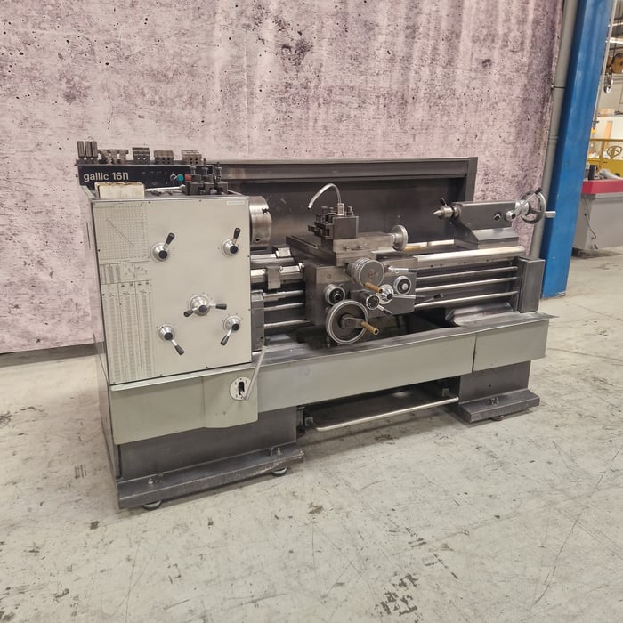 Brugt Mondiale Gallic16N drejebænk - 207,5 x 1000 x 45 mm. 