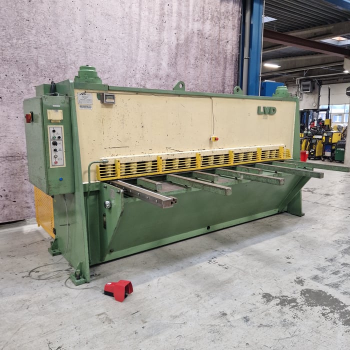 Brugt LVD HSL 31/12 hydr. maskinsaks - 3100 x 12,7 mm.