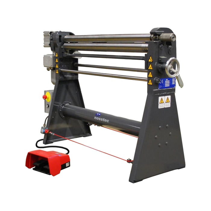 Ny Nosstec 4135-1015 motoriseret pladevalse - 1010 x 1,5 mm.
