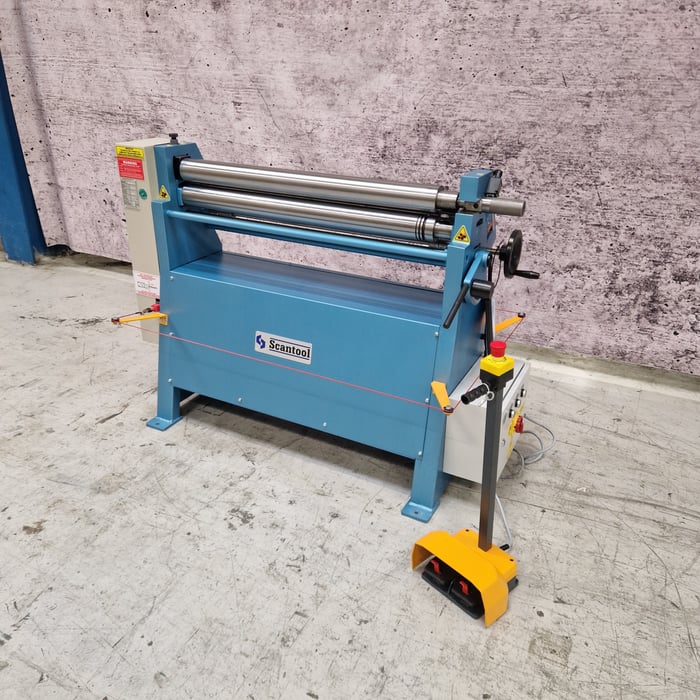 Demo Scantool EBR 1050-3,0H motoriseret pladevalse - 1050 x 3 mm.
